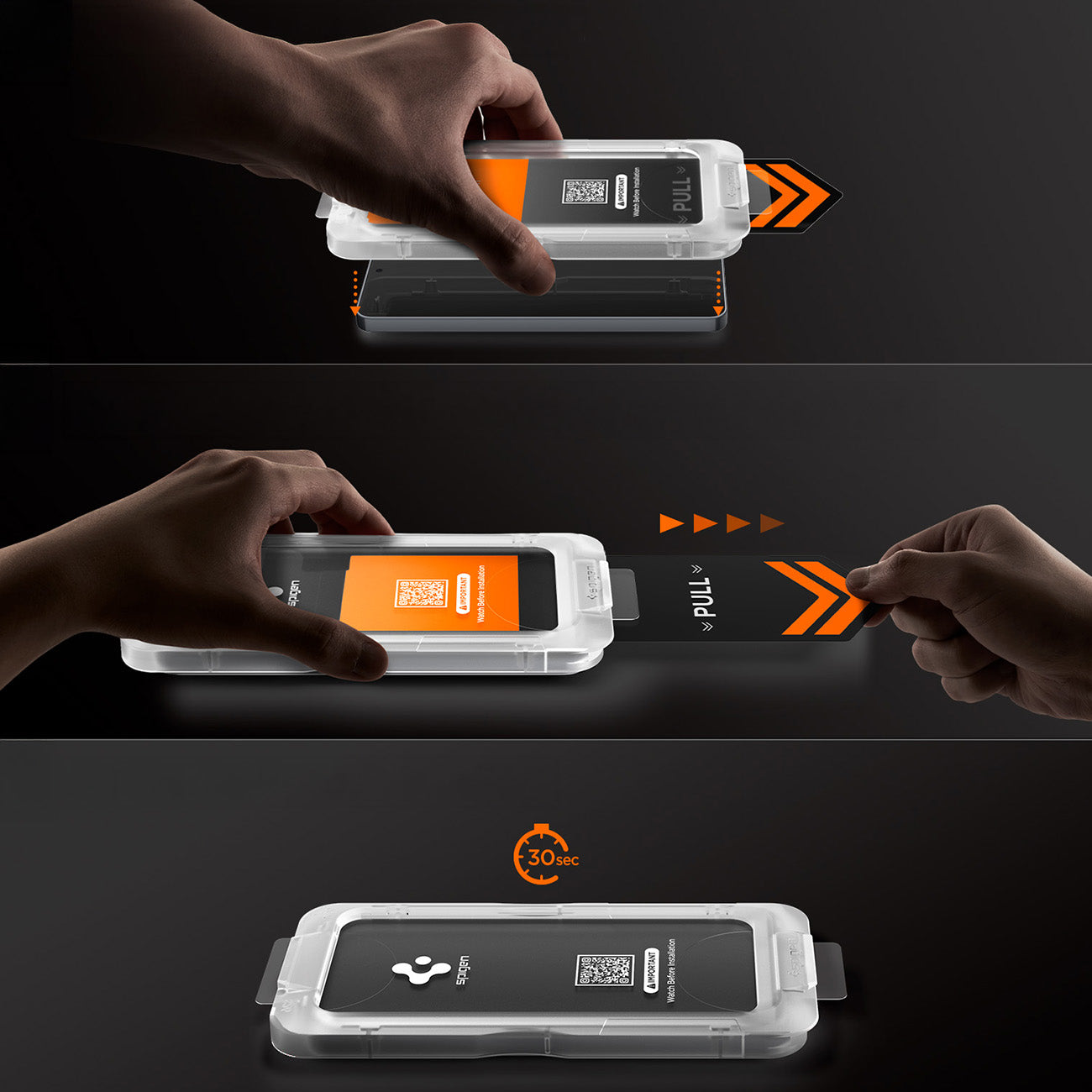 „Spigen Glas.Tr Ez Fit Pro HD Privacy Glass“ 2-pack skirtas Samsung Galaxy S26+