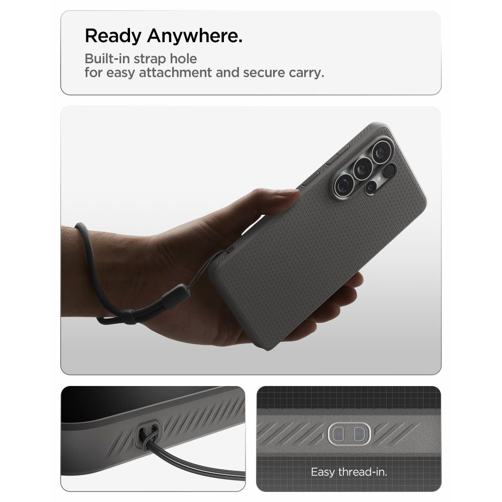 Spigen skystas oro dėklas, skirtas Samsung Galaxy S26 Ultra - pilkas