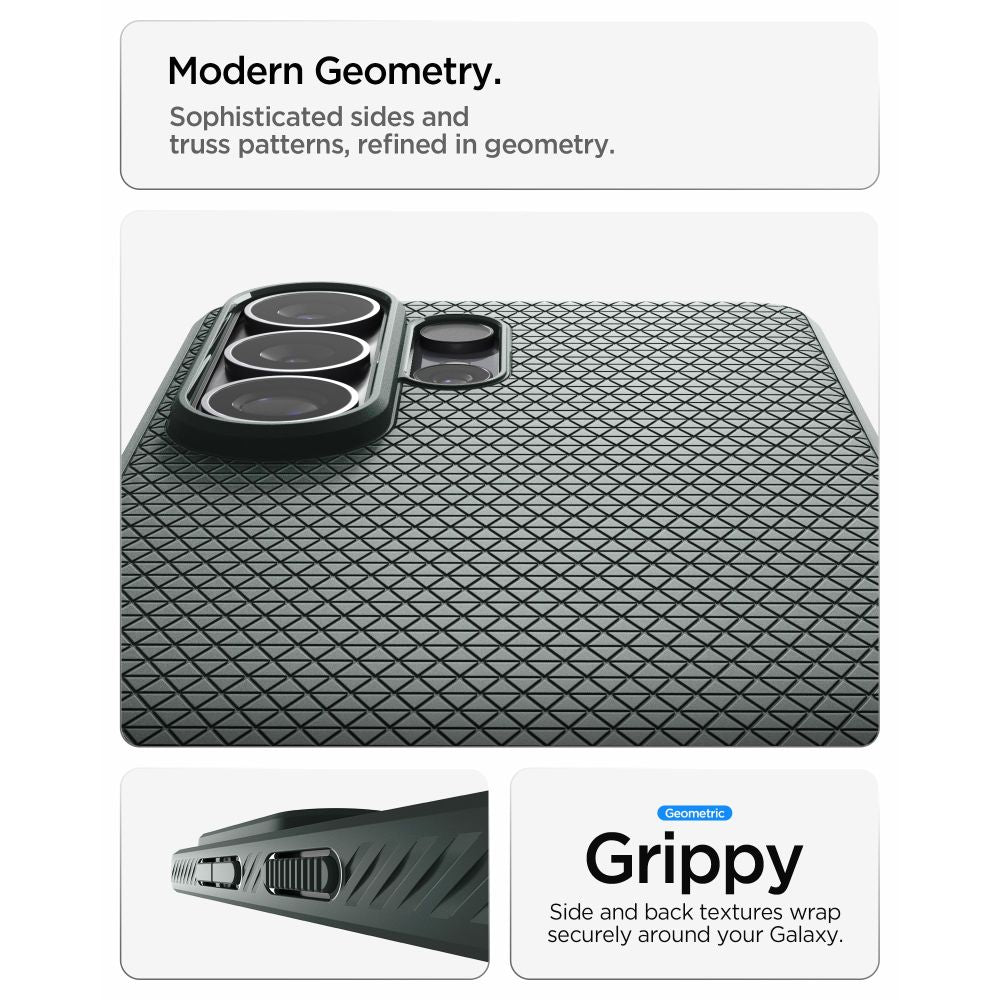 Spigen Liquid Air Mag MagSafe Dėklas, skirtas Samsung Galaxy S26 Ultra - žalias