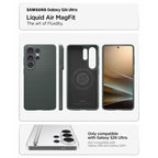 Spigen Liquid Air Mag MagSafe Dėklas, skirtas Samsung Galaxy S26 Ultra - žalias