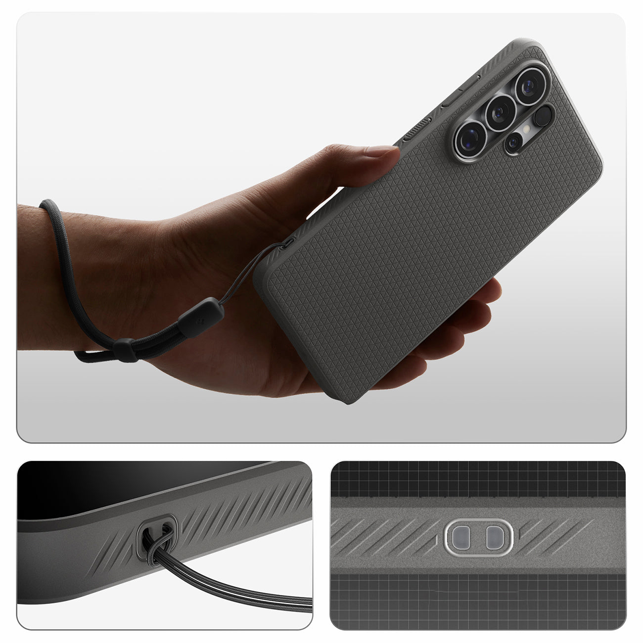 Spigen Liquid Air Mag MagSafe Dėklas, skirtas Samsung Galaxy S26 Ultra - pilkas