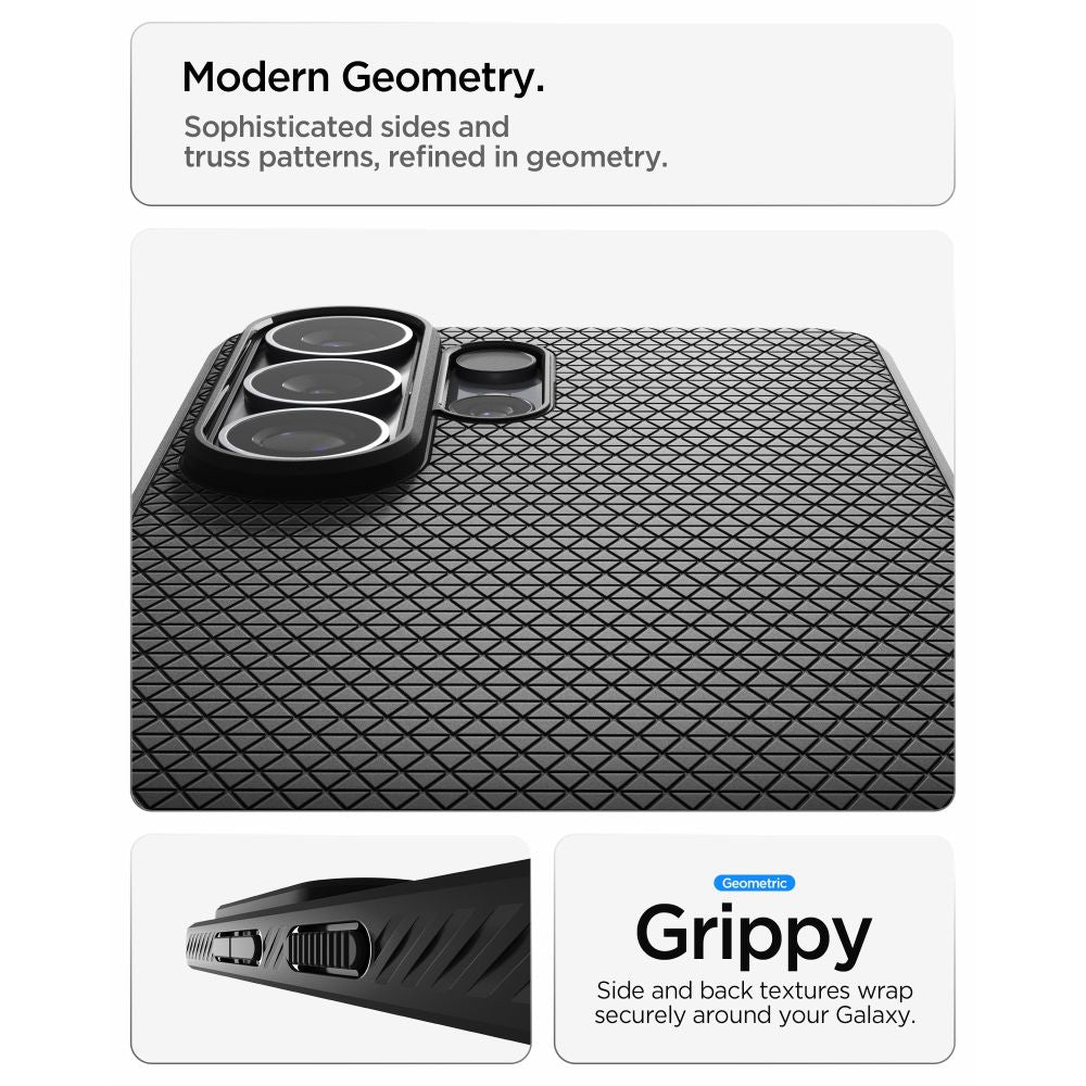 Spigen Liquid Air Mag MagSafe Dėklas, skirtas Samsung Galaxy S26 Ultra - juodas