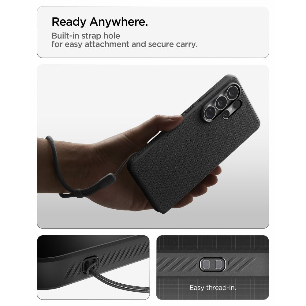 Spigen Liquid Air Mag MagSafe Dėklas, skirtas Samsung Galaxy S26 Ultra - juodas