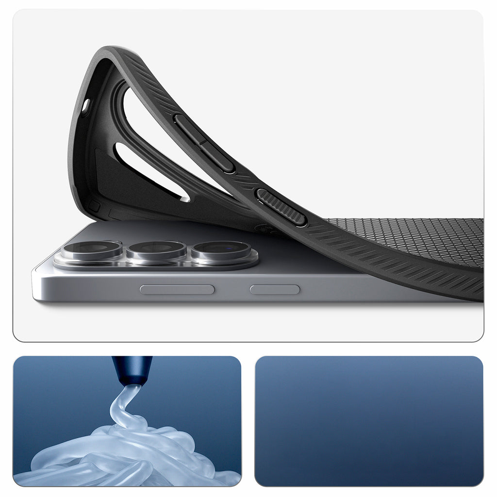 Spigen Liquid Air Mag MagSafe Dėklas, skirtas Samsung Galaxy S26 Ultra - juodas