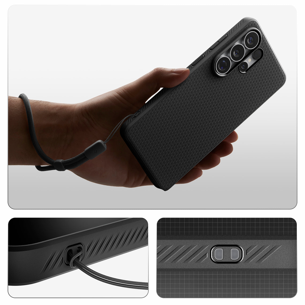 Spigen Liquid Air Mag MagSafe Dėklas, skirtas Samsung Galaxy S26 Ultra - juodas
