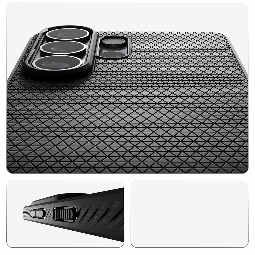 Spigen Liquid Air Mag MagSafe Dėklas, skirtas Samsung Galaxy S26 Ultra - juodas