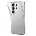 „Spigen“ skystųjų kristalų dėklas, skirtas Samsung Galaxy S26 Ultra – skaidrus