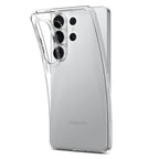 „Spigen“ skystųjų kristalų dėklas, skirtas Samsung Galaxy S26 Ultra – skaidrus