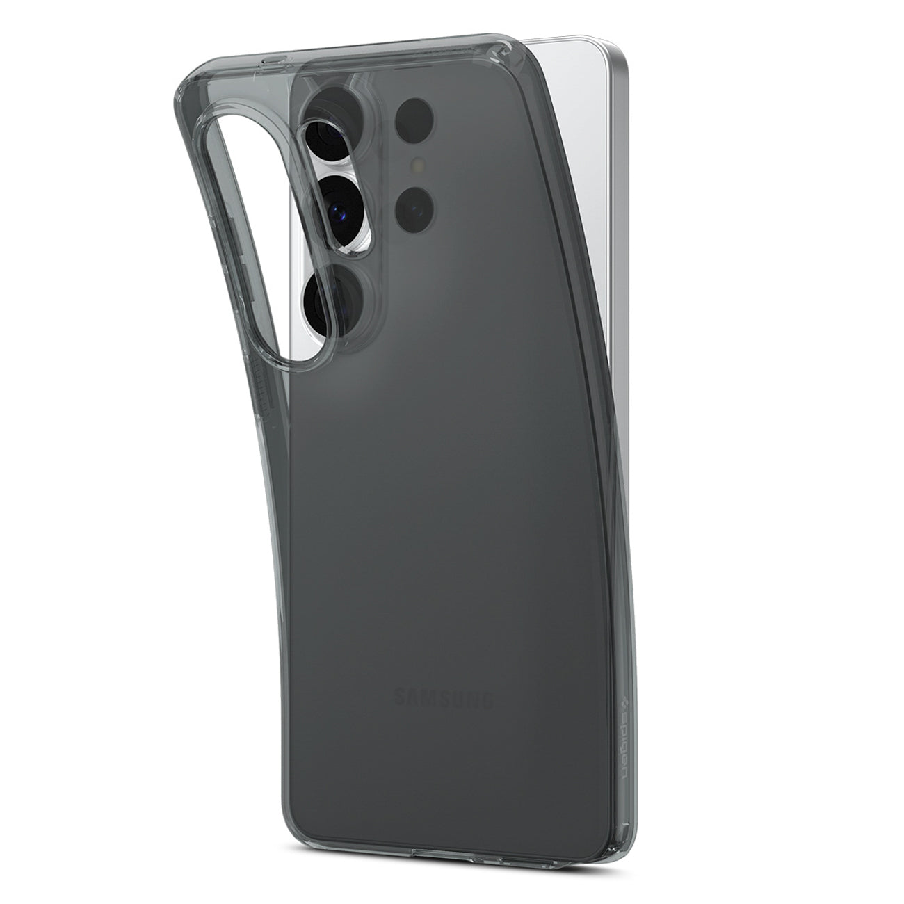 „Spigen“ skystųjų kristalų dėklas, skirtas Samsung Galaxy S26 Ultra – pusiau permatomas