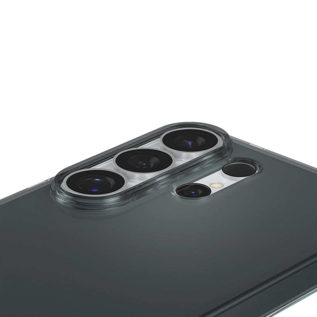 „Spigen“ skystųjų kristalų dėklas, skirtas Samsung Galaxy S26 Ultra – pusiau permatomas