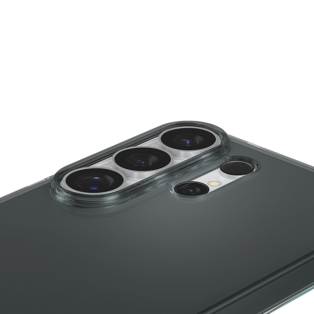 „Spigen“ skystųjų kristalų dėklas, skirtas Samsung Galaxy S26 Ultra – pusiau permatomas