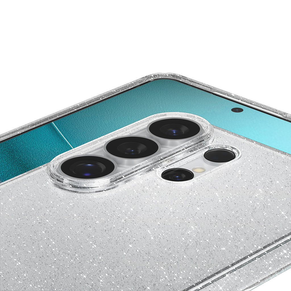Spigen skystųjų kristalų blizgus dėklas, skirtas Samsung Galaxy S26 Ultra – blizgantis ir skaidrus