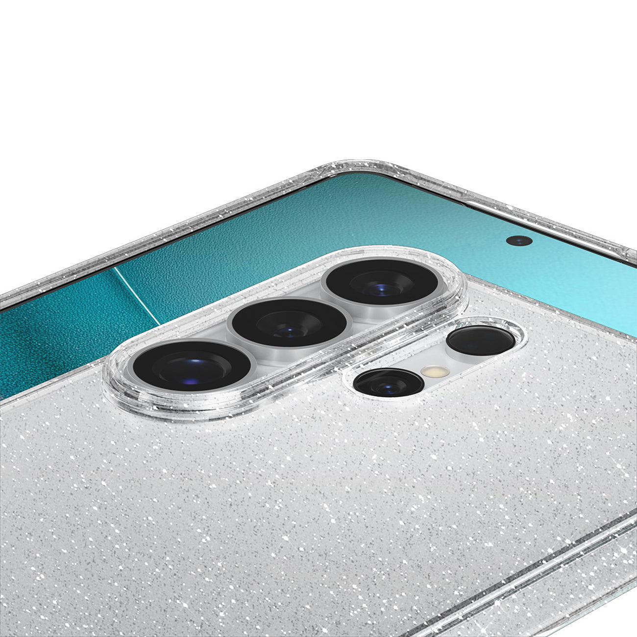 Spigen skystųjų kristalų blizgus dėklas, skirtas Samsung Galaxy S26 Ultra – blizgantis ir skaidrus