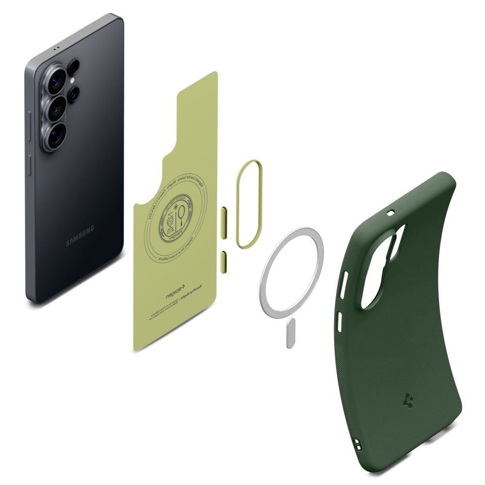 Spigen Nano Pop Mag MagSafe Dėklas, skirtas Samsung Galaxy S26 Ultra - žalias