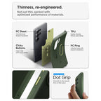 Spigen Nano Pop Mag MagSafe Dėklas, skirtas Samsung Galaxy S26 Ultra - žalias
