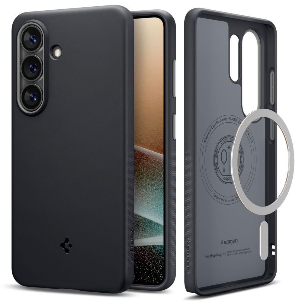 Spigen Nano Pop Mag MagSafe Dėklas, skirtas Samsung Galaxy S26 Ultra - juodas