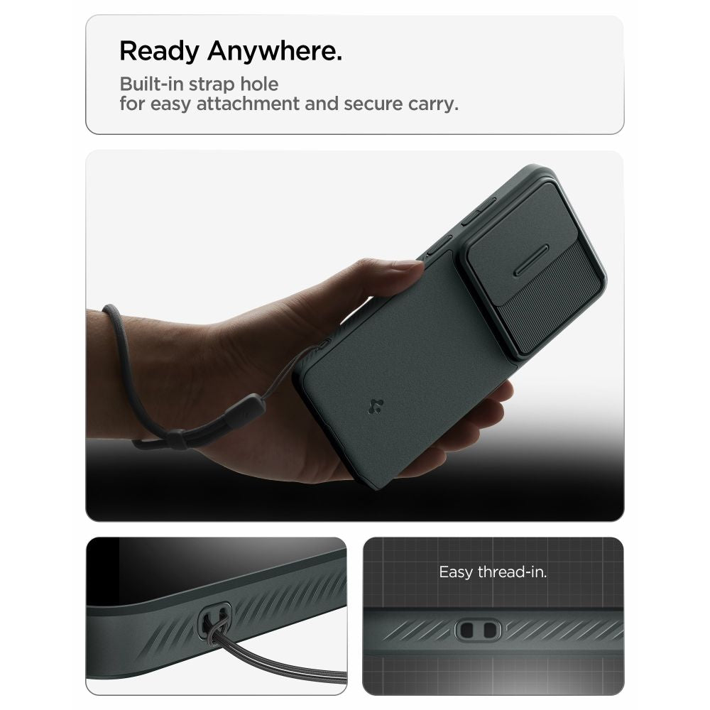 Spigen Optik Armor Dėklas, skirtas Samsung Galaxy S26 Ultra - žalias