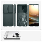 Spigen Optik Armor Dėklas, skirtas Samsung Galaxy S26 Ultra - žalias