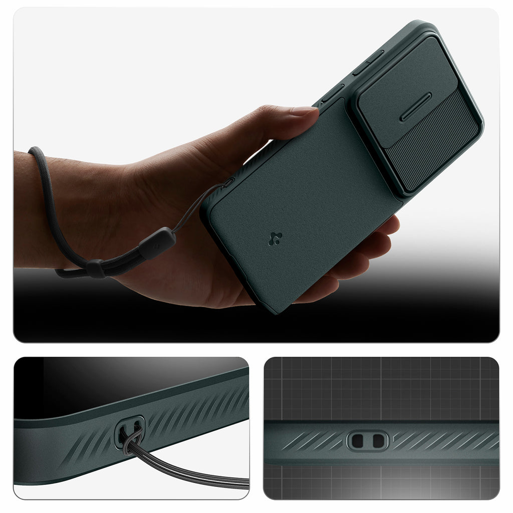 Spigen Optik Armor Dėklas, skirtas Samsung Galaxy S26 Ultra - žalias