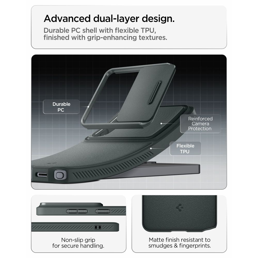 Spigen Optik Armor Dėklas, skirtas Samsung Galaxy S26 Ultra - žalias