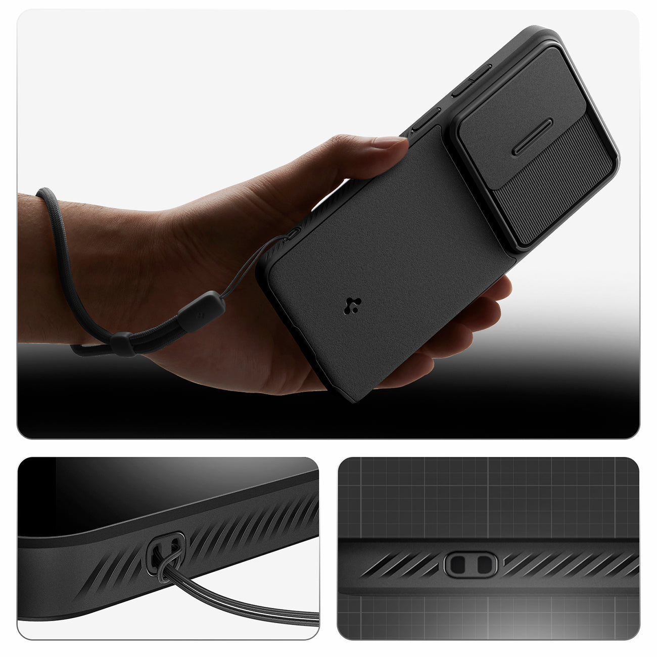 Spigen Optik Armor Dėklas, skirtas Samsung Galaxy S26 Ultra - juodas