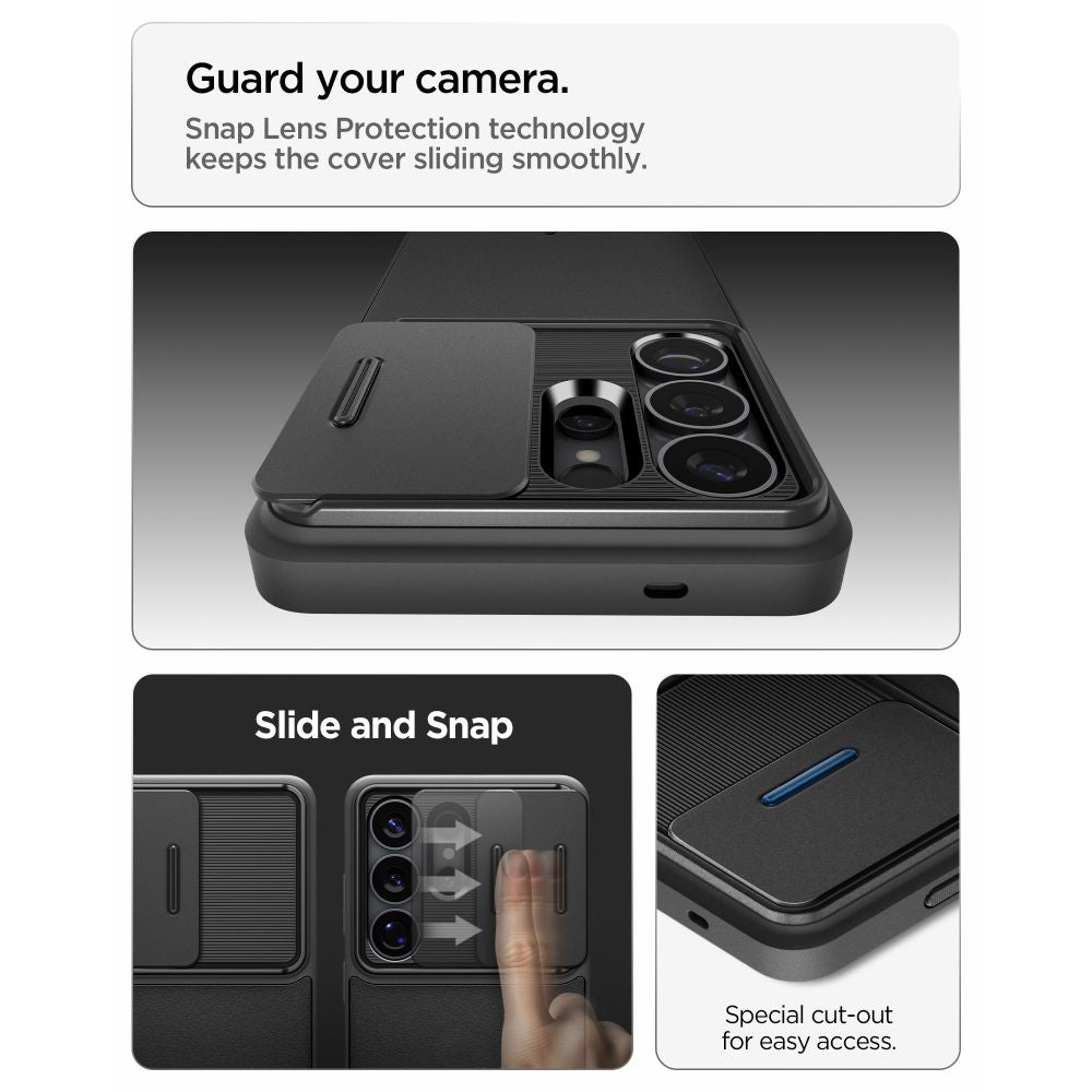 Spigen Optik Armor Dėklas, skirtas Samsung Galaxy S26 Ultra - juodas