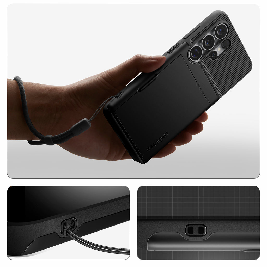Spigen Slim Armor CS Dėklas, skirtas Samsung Galaxy S26 Ultra - juodas