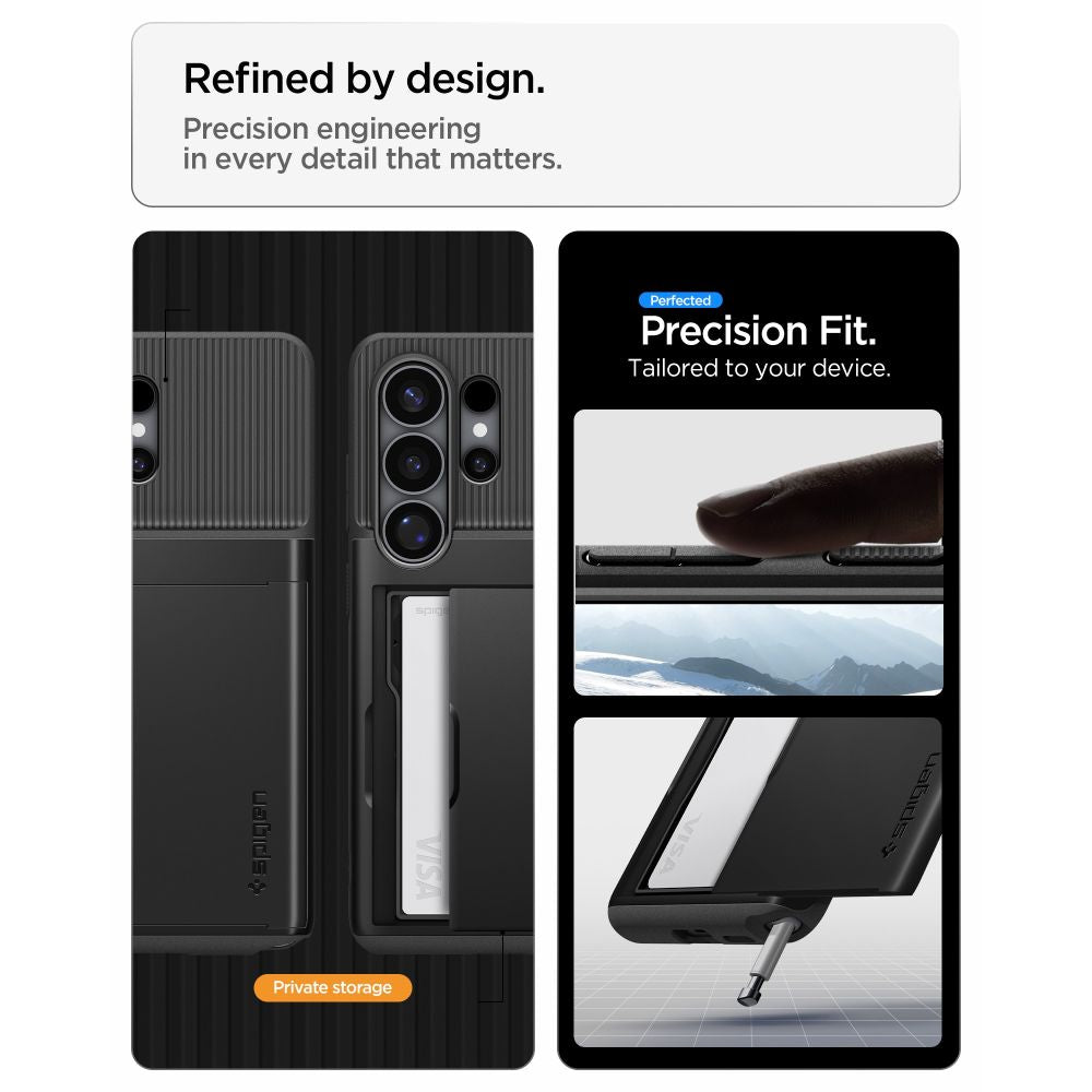 Spigen Slim Armor CS Dėklas, skirtas Samsung Galaxy S26 Ultra - juodas