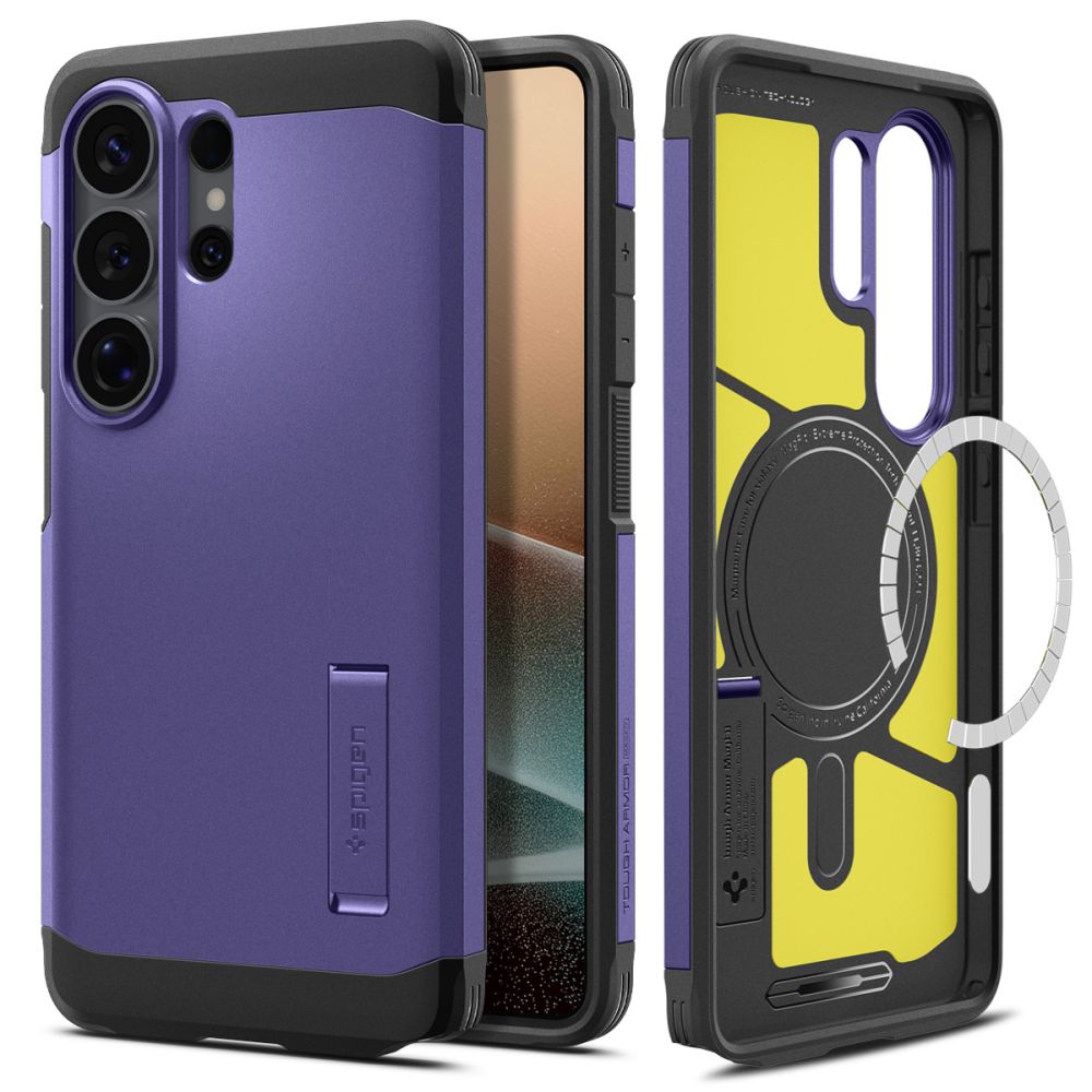 Spigen Tough Armor Mag MagSafe Dėklas, skirtas Samsung Galaxy S26 Ultra – violetinė