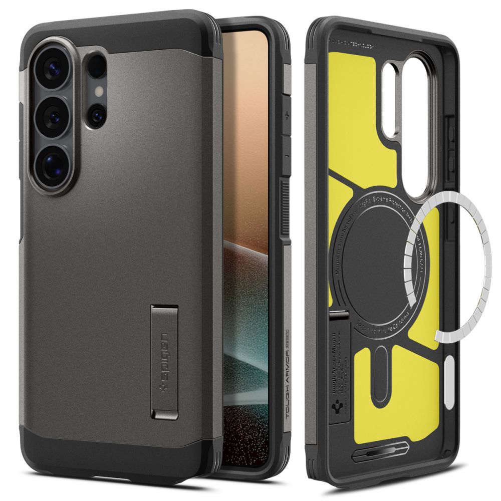Spigen Tough Armor Mag MagSafe Dėklas, skirtas Samsung Galaxy S26 Ultra - pilkas