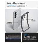 Spigen Ultra hibridinis dėklas, skirtas Samsung Galaxy S26 Ultra – pusiau permatomas