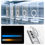Spigen Ultra Hybrid Mag MagSafe Dėklas, skirtas Samsung Galaxy S26 Ultra - skaidrus ir baltas