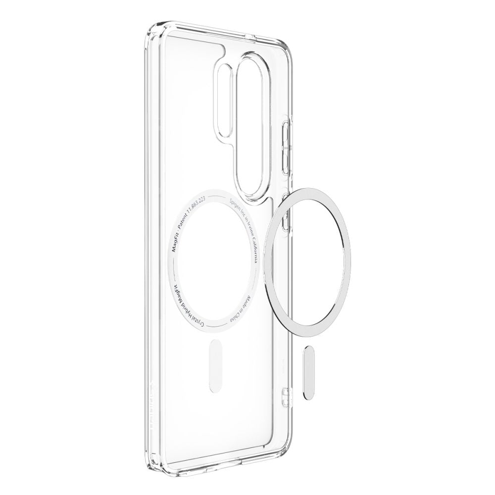 Spigen Ultra Hybrid Mag MagSafe Dėklas, skirtas Samsung Galaxy S26 Ultra - skaidrus ir baltas
