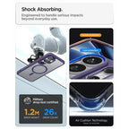 Spigen Ultra Hybrid Mag MagSafe Dėklas, skirtas Samsung Galaxy S26 Ultra - Clear Navy Blue