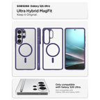 Spigen Ultra Hybrid Mag MagSafe Dėklas, skirtas Samsung Galaxy S26 Ultra - Clear Navy Blue