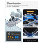 Spigen Ultra Hybrid Mag MagSafe Dėklas, skirtas Samsung Galaxy S26 Ultra - Clear Blue