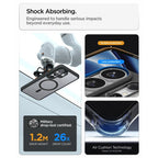 Spigen Ultra Hybrid Mag MagSafe Dėklas, skirtas Samsung Galaxy S26 Ultra - Clear Black