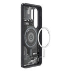 Spigen Ultra Hybrid Mag MagSafe Dėklas, skirtas Samsung Galaxy S26 Ultra Zero One - Clear juodas