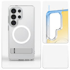 Spigen Ultra Hybrid S Mag MagSafe Dėklas, skirtas Samsung Galaxy S26 Ultra - Clear and White