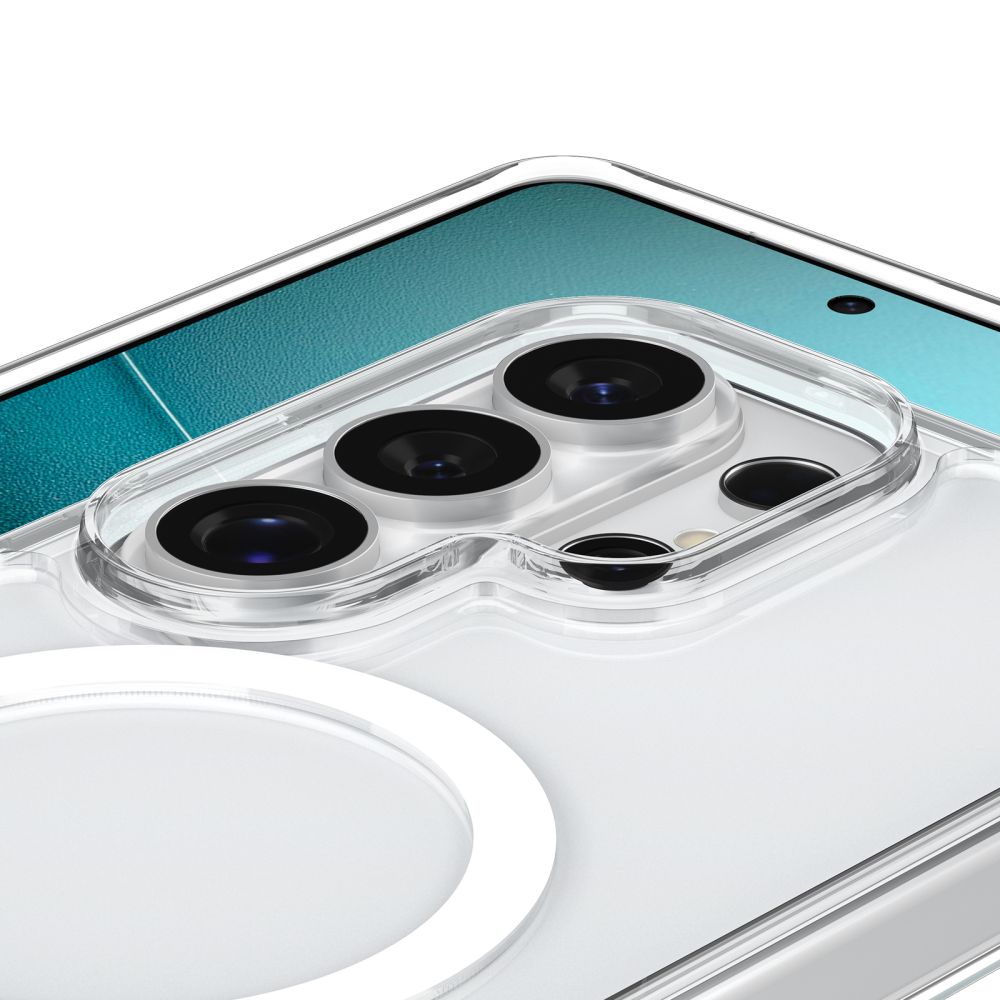Spigen Ultra Hybrid S Mag MagSafe Dėklas, skirtas Samsung Galaxy S26 Ultra - Clear and White