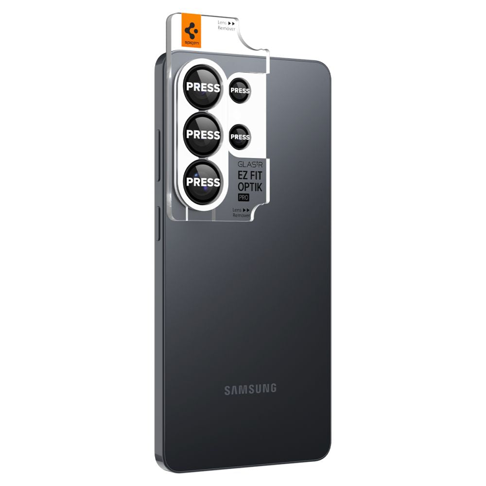 Spigen Glas.Tr Ez Fit Optik Pro HD fotoaparato dangtelis 2-pack skirtas Samsung Galaxy S26 Ultra - juodas