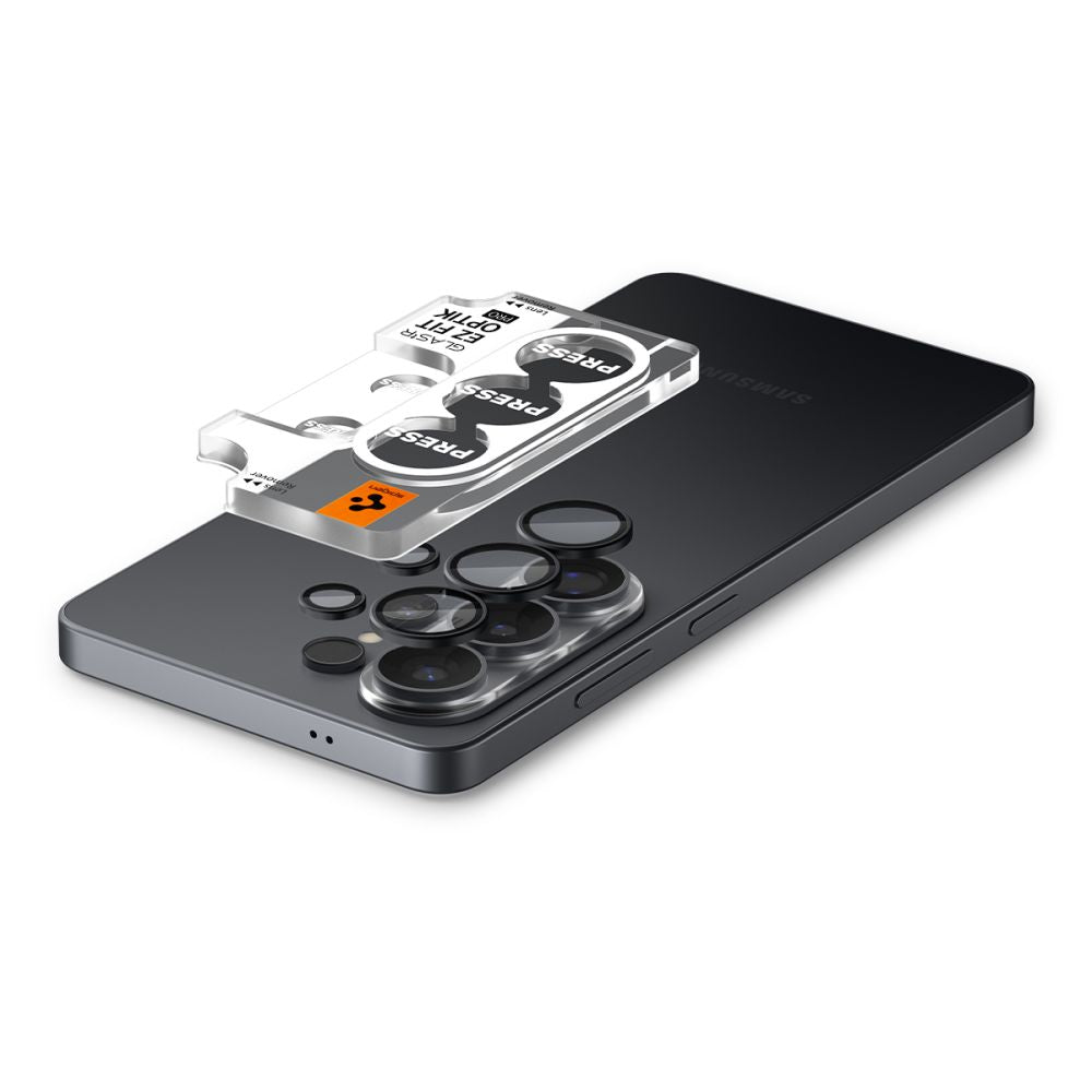 Spigen Glas.Tr Ez Fit Optik Pro HD fotoaparato dangtelis 2-pack skirtas Samsung Galaxy S26 Ultra - juodas