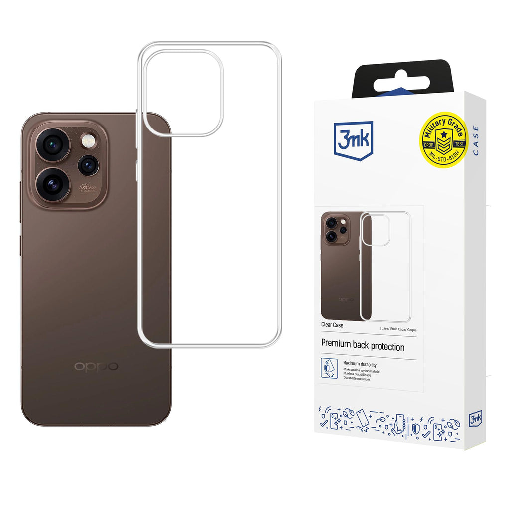 3mk skaidrus dėklas, skirtas Oppo Reno 15 Pro 5G (CPH2813) – skaidrus -- Oppo Reno 15 Pro 5G (CPH2813)