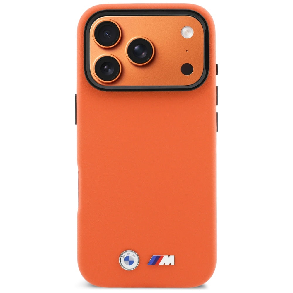 BMW M Metal Logo MagSafe dėklas iPhone 17 Pro Max – Oranžinis -- iPhone 17 Pro Max