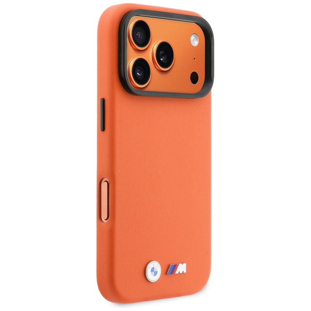 BMW M Metal Logo MagSafe dėklas iPhone 17 Pro Max – Oranžinis -- iPhone 17 Pro Max