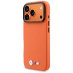 BMW M Metal Logo MagSafe dėklas iPhone 17 Pro – Oranžinis -- iPhone 17 Pro