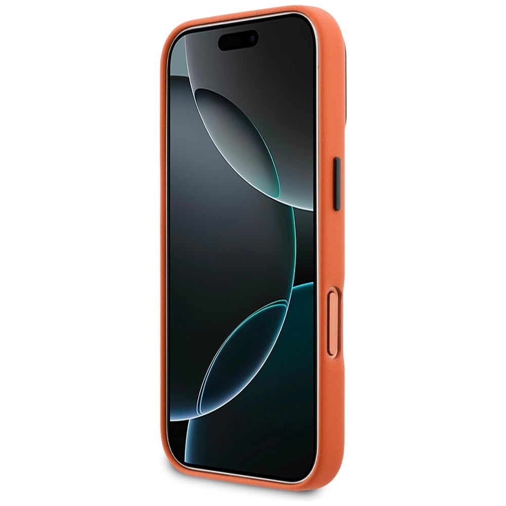 BMW M Metal Logo MagSafe dėklas iPhone 17 Pro – Oranžinis -- iPhone 17 Pro