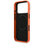 BMW M Metal Logo MagSafe dėklas iPhone 17 Pro – Oranžinis -- iPhone 17 Pro