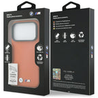 BMW M Metal Logo MagSafe dėklas iPhone 17 Pro – Oranžinis -- iPhone 17 Pro