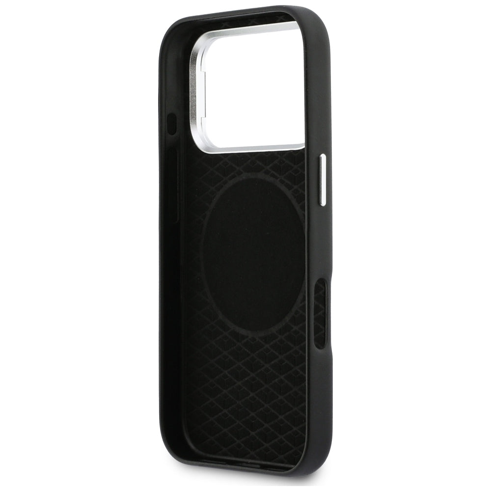 BMW M Sign Metal Logo MagSafe Dėklas, skirtas iPhone 17 Pro - Black